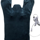 Maxbell Electric Heat Shawl Relief Massaging Heat Wrap Electric Heat Pad Blue