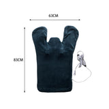 Maxbell Electric Heat Shawl Relief Massaging Heat Wrap Electric Heat Pad Blue