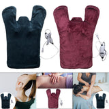 Maxbell Electric Heat Shawl Relief Massaging Heat Wrap Electric Heat Pad Blue