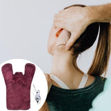 Maxbell Electric Heat Shawl Relief Massaging Heat Wrap Electric Heat Pad Red