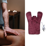 Maxbell Electric Heat Shawl Relief Massaging Heat Wrap Electric Heat Pad Red