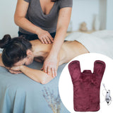 Maxbell Electric Heat Shawl Relief Massaging Heat Wrap Electric Heat Pad Red