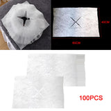 Maxbell 100Pcs Disposable Face Cradle Covers Microfiber for Massage Tables Chairs