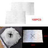 Maxbell 100Pcs Disposable Face Cradle Covers Microfiber for Massage Tables Chairs