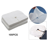 Maxbell 100x Disposable Face Cradle Covers Massage Face Covers for Salon 40g Cotton