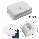 Maxbell 100x Disposable Face Cradle Covers Massage Face Covers for Salon 40g Cotton