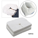 Maxbell 100x Disposable Face Cradle Covers Massage Face Covers for Salon 30g Fabric