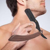 Maxbell Straight Edge Razor for Man Wood Handle Rust Free Close Shaving Professional
