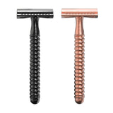 Maxbell Metal Safety Razor Double Sided Premium One Single Travel  Black