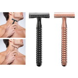 Maxbell Metal Safety Razor Double Sided Premium One Single Travel  Black