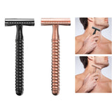 Maxbell Metal Safety Razor Double Sided Premium One Single Travel  Black