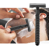 Maxbell Metal Safety Razor Double Sided Premium One Single Travel  Black