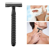 Maxbell Metal Safety Razor Double Sided Premium One Single Travel  Black