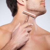 Maxbell Metal Safety Razor Double Sided Premium One Single Travel  Rose Golden