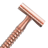 Maxbell Metal Safety Razor Double Sided Premium One Single Travel  Rose Golden