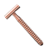 Maxbell Metal Safety Razor Double Sided Premium One Single Travel  Rose Golden