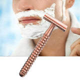 Maxbell Metal Safety Razor Double Sided Premium One Single Travel  Rose Golden