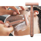 Maxbell Metal Safety Razor Double Sided Premium One Single Travel  Rose Golden