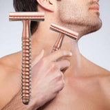 Maxbell Metal Safety Razor Double Sided Premium One Single Travel  Rose Golden