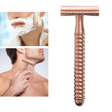 Maxbell Metal Safety Razor Double Sided Premium One Single Travel  Rose Golden