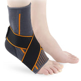 Maxbell Adjustable Ankle Support Brace Elastic Foot Protection for Sports M 37-39