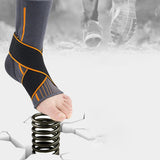 Maxbell Adjustable Ankle Support Brace Elastic Foot Protection for Sports M 37-39