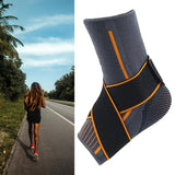 Maxbell Adjustable Ankle Support Brace Elastic Foot Protection for Sports M 37-39