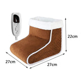 Maxbell Electric Heated Foot Warmers EU Plug Machine-Washable for Under Desk Men