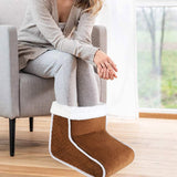 Maxbell Electric Heated Foot Warmers EU Plug Machine-Washable for Under Desk Men