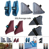 Maxbell 2Pcs Heel Cushion Breathable Soft for Feet Sores Patient wine point XXL