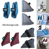 Maxbell 2Pcs Heel Cushion Breathable Soft for Feet Sores Patient wine point XXL
