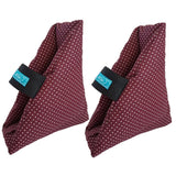 Maxbell 2Pcs Heel Cushion Breathable Soft for Feet Sores Patient wine point XXL