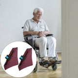 Maxbell 2Pcs Heel Cushion Breathable Soft for Feet Sores Patient wine point one size