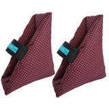 Maxbell 2Pcs Heel Cushion Breathable Soft for Feet Sores Patient wine point one size