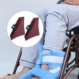 Maxbell 2Pcs Heel Cushion Breathable Soft for Feet Sores Patient wine point one size