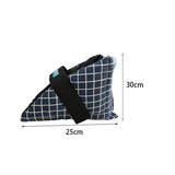 Maxbell 2Pcs Heel Cushion Breathable Soft for Feet Sores Patient blue grid XXL