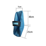 Maxbell 2Pcs Heel Cushion Breathable Soft for Feet Sores Patient blue mesh XXL