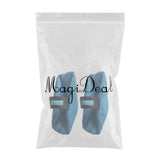 Maxbell 2Pcs Heel Cushion Breathable Soft for Feet Sores Patient blue mesh XXL