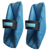 Maxbell 2Pcs Heel Cushion Breathable Soft for Feet Sores Patient blue mesh XXL