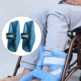 Maxbell 2Pcs Heel Cushion Breathable Soft for Feet Sores Patient blue mesh XXL