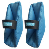 Maxbell 2Pcs Heel Cushion Breathable Soft for Feet Sores Patient blue mesh one size