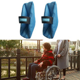 Maxbell 2Pcs Heel Cushion Breathable Soft for Feet Sores Patient blue mesh one size