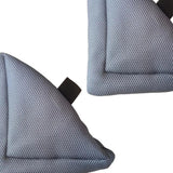 Maxbell 2Pcs Heel Cushion Breathable Soft for Feet Sores Patient gray mesh XXL
