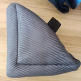 Maxbell 2Pcs Heel Cushion Breathable Soft for Feet Sores Patient gray mesh XXL