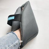 Maxbell 2Pcs Heel Cushion Breathable Soft for Feet Sores Patient gray mesh XXL