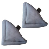 Maxbell 2Pcs Heel Cushion Breathable Soft for Feet Sores Patient gray mesh XXL