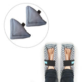 Maxbell 2Pcs Heel Cushion Breathable Soft for Feet Sores Patient gray mesh XXL