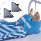 Maxbell 2Pcs Heel Cushion Breathable Soft for Feet Sores Patient gray mesh XXL