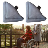 Maxbell 2Pcs Heel Cushion Breathable Soft for Feet Sores Patient gray mesh XXL