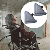 Maxbell 2Pcs Heel Cushion Breathable Soft for Feet Sores Patient gray mesh XXL